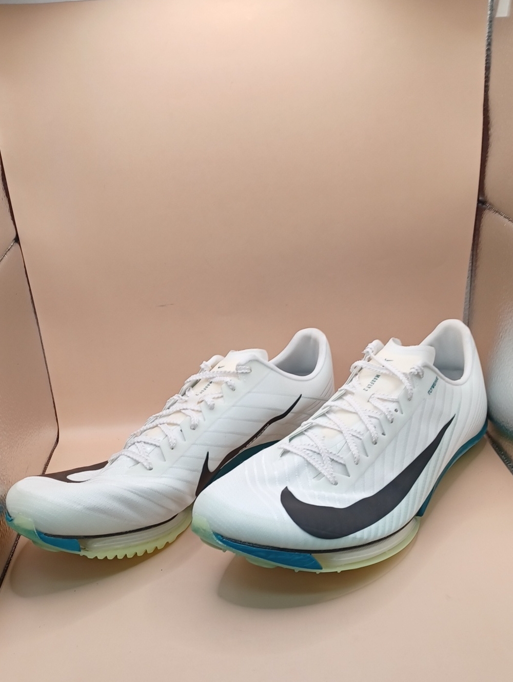 Nike Air Zoom Maxfly 2 White Spruce Mens Cleats Size 14 US FD8395-102